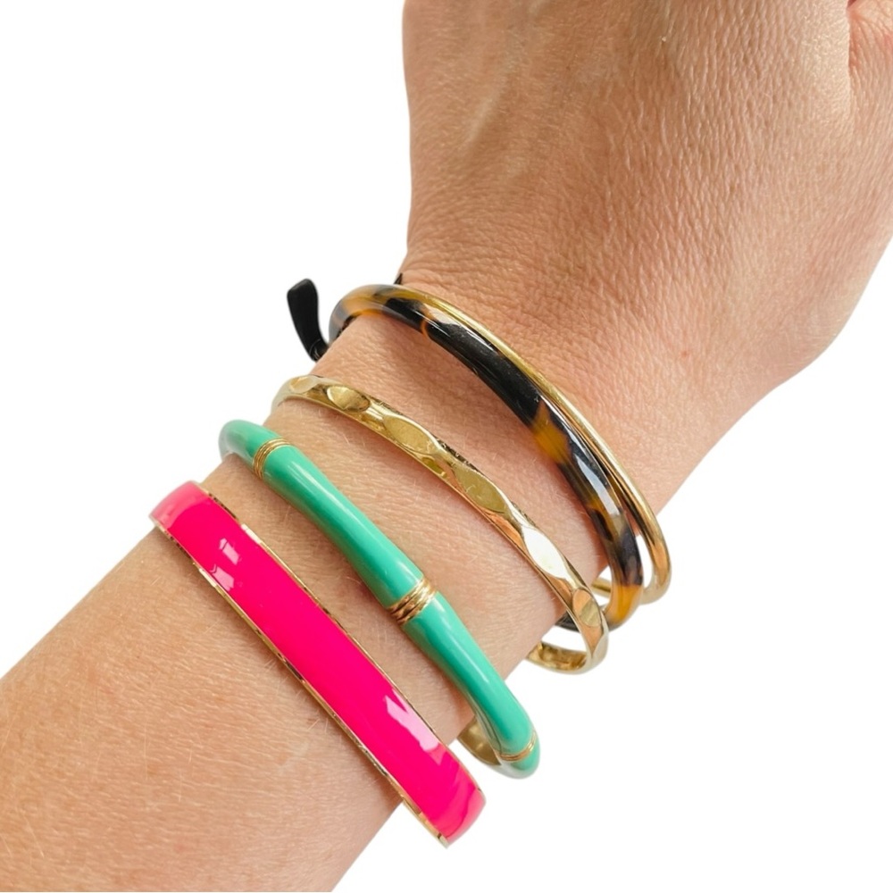 Set Of 9 Mixed Styles J. Crew Bangles Bracelets S… - image 4